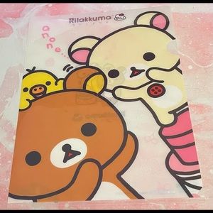 Rilakkuma san-x plastic folder